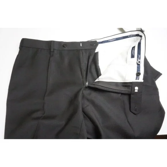 Burberry London Dark Brown Wool Mens Dress Pants Trousers Sz 56 EU NEW